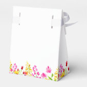 Bruidsfeest Wilde Bloemen Geschenkdoos Bedankdoosjes (Achterkant)