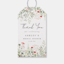 Bruidsfeest Wildflower Cadeaulabel