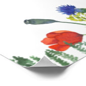 Bruidsfeest Wildflower Fields Welkomstbord Poster (Hoek)