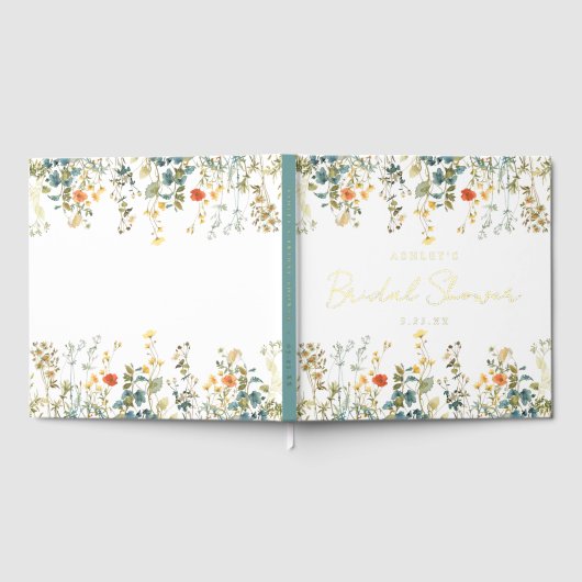 Bruidsfeest Wildflower Gastenboek (Volledig)