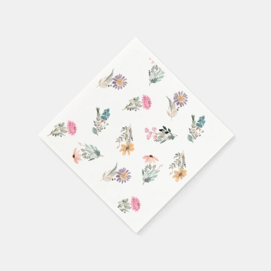 Bruidsfeest 'Wildflower Love in Bloom' Servet (Hoek)