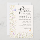 Bruidsfeest Wildflower Love Is In Bloom Kaart (Voorkant)