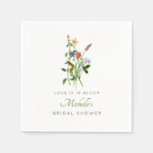 Bruidsfeest Wildflower Love is in Bloom  Servet (Voorkant)