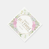 Bruidsfeest Wildflower Maar Eerst Mimosas Servet (Hoek)