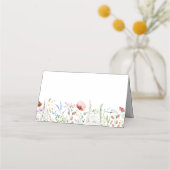 Bruidsfeest wildflower plaatskaartje (Voorkant)
