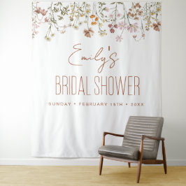 Bruidsfeest Wildflower Tuin In Bloei Wandkleed