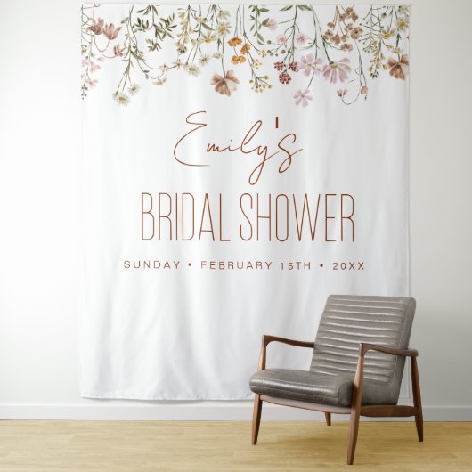 Bruidsfeest Wildflower Tuin In Bloei Wandkleed (In situ)