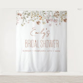 Bruidsfeest Wildflower Tuin In Bloei Wandkleed (Voorkant)