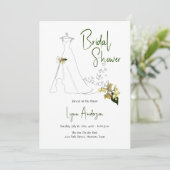 Bruidsfeest Zacht Zomerbloemmotief Kaart (Staand voorkant)