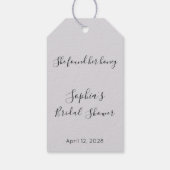 Bruidsfeest Ze Heeft Haar Schat Gevonden Dank Je W Cadeaulabel (Achterkant)