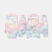 Bruidsfeest 'Ze Is Op Wolk 9' Bedankdoosjes (Uitgevouwen)