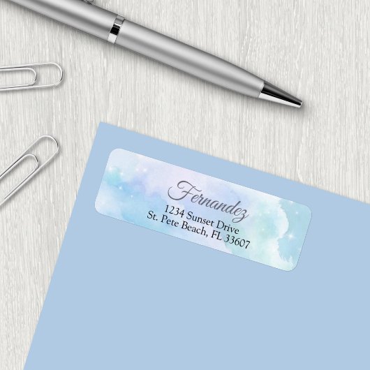 Bruidsfeest 'Ze Is Op Wolkjes' Etiket