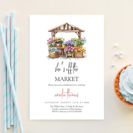 Bruidsfeest: Ze is van de markt Kaart