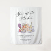 Bruidsfeest: Ze is van de Markt Wandkleed (Voorkant)