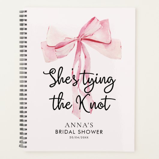 Bruidsfeest 'Ze Knoopte De Knoop' Planner (Voorkant)