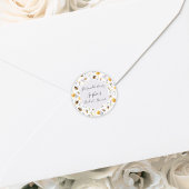 Bruidsfeest Zij Heeft Haar Bijen Bloemstuk Ronde Sticker