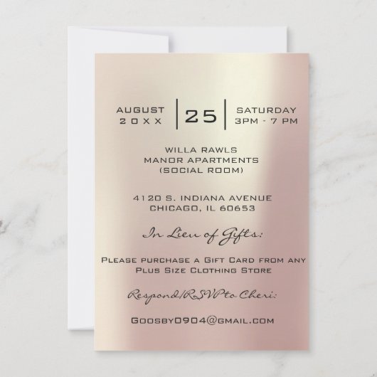 Bruidsfeest Zoete 16e Rode Kus Lip Make-up Roos Kaart (Achterkant)