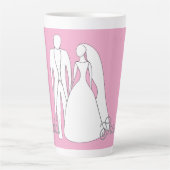 Bruidsfeestbeker Latte Mok (Voorkant)