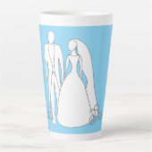 Bruidsfeestbeker Latte Mok (Voorkant)