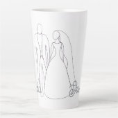 Bruidsfeestbeker Latte Mok (Voorkant)