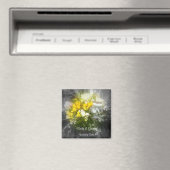 Bruidsfeestcadeau met bloemendroom magneet (Insitu (Vaatwasser))
