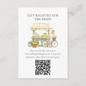 Bruidsfeestcadeau registratie Fresh Off The Market Informatiekaartje (Voorkant)