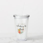 Bruidsfeestcadeau vrijgezellenfeest moeder van de  acryl drinkbeker (Achterkant)