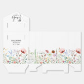 Bruidsfeestent met wilde bloemen grote tent bedankdoosjes (Ongevouwen)