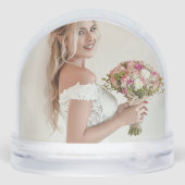 Bruidsfeestfoto 'The Fresh Spirit' Sneeuwbol (Achterkant)