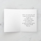 Bruidsfeesthostess Dank U Kaart met Rozen (Binnen)