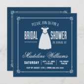 Bruidsfeestje | Cute Little White Jurk Kaart (Voorkant / Achterkant)