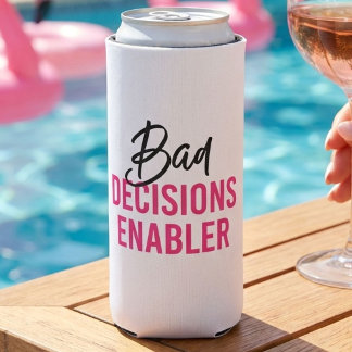 Bruidsfeestje dat slechte beslissingen van de brui seltzer blikjeskoeler