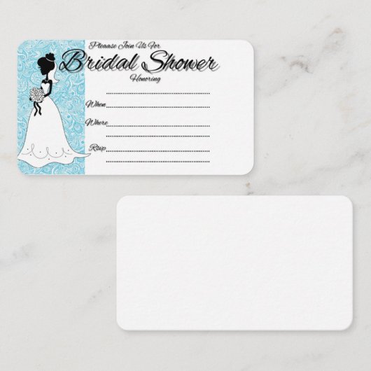 Bruidsfeestje Informatiekaartje (Voorkant / Achterkant)