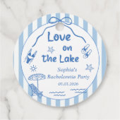 Bruidsfeestje Love On The Lake Bedankjes Labels (Achterkant)