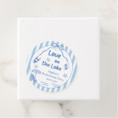 Bruidsfeestje Love On The Lake Bedankjes Labels (In situ)