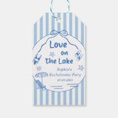 Bruidsfeestje Love On The Lake  Cadeaulabel (Achterkant)