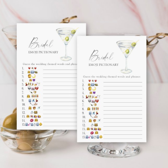 Bruidsfeestje Martini emoji pictionary (Creator heeft geüpload)