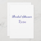 Bruidsfeestje paars voeg naam datum toe elegantsti feestdagenkaart (Voorkant / Achterkant)