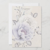 Bruidsfeestje | Rustieke Lilac en Albasten Pioenro Kaart (Achterkant)