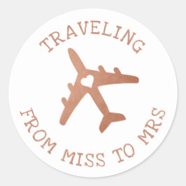 Bruidsfeestje - Trouwfeest Favorisieletiket Ronde Sticker