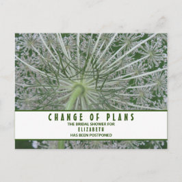 Bruidsfeestje Verandering van Plannen Witte Bloeme Briefkaart
