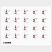 Bruidsfeestje 'Vino voor geloften' Ronde Sticker (Vel)