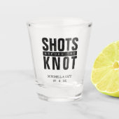 Bruidsfeestje voor de Knoop Shot Glas (Voorkant)