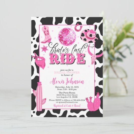 Bruidsfeestje voor de vrijgezelle dame/Avond voor  Kaart (Staand voorkant)