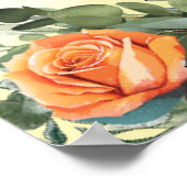 Bruidsfeestposter met bloemmotief herfst poster (Hoek)