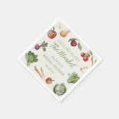 Bruidsfeestservetjes 'Fresh Off The Market' Servet (Hoek)