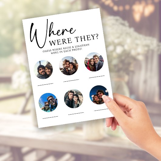 Bruidsfeestspel | Ring zoeken | Fotospel Kaart