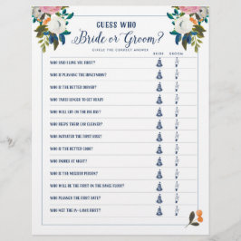 Bruidsfeestspellen Raad wie Bruid of Bruidegom Spe