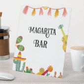 Bruidsfinale Fiesta Margarita Bar Teken Reclamebord Met Voetstuk (Insitu)
