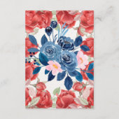 Bruidsfonds Roze Blauw Trouw Honeymoon Fonds Informatiekaartje (Achterkant)